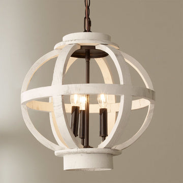 Mini Wood Globe Lantern - F100-162