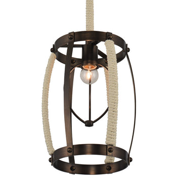 Modern Rustic Barrel Pendant 1 - F100-591