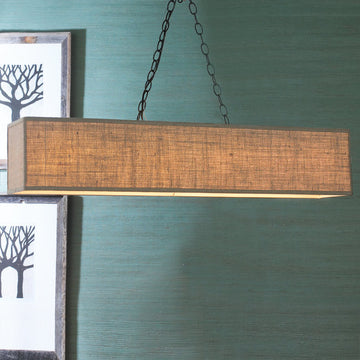 Rectangular Shade Island Chandelier - F100-281