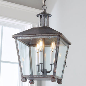 Rustic Galvanized Lantern - F100-338