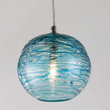 Swirling Glass Globe Mini Pendant Light - F100-145