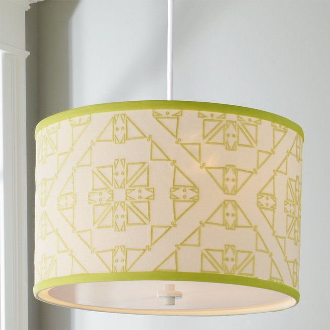 Tribal Geometric Shade Pendant - F100-596