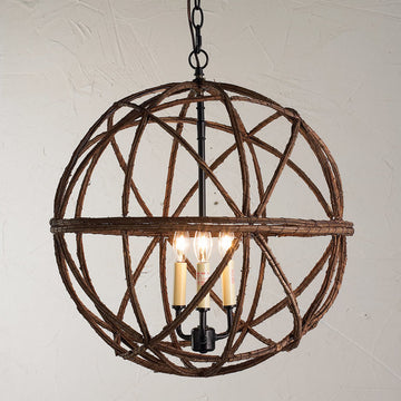 Twig Sphere Chandelier Or Pendant Light - F100-388