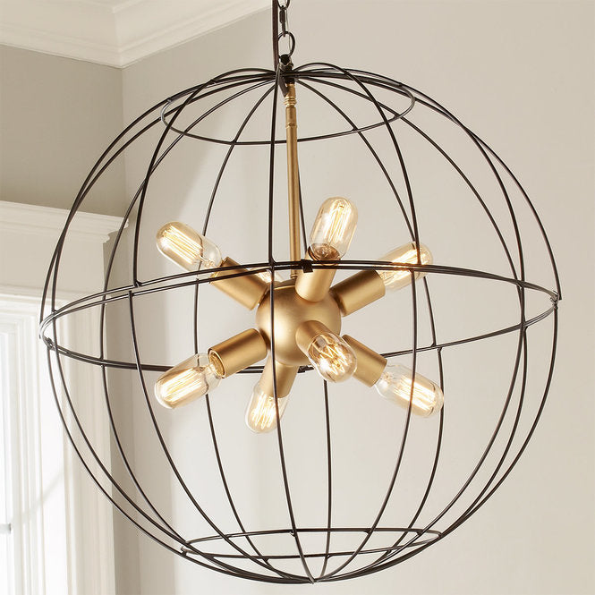 Young House Love Large Wire Globe Sputnik Chandelier - F100-315