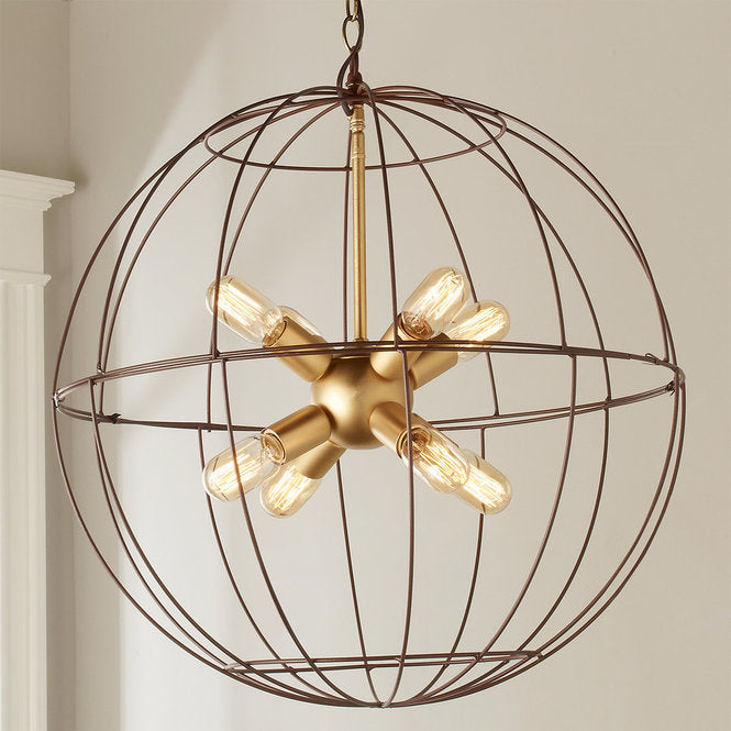 Young House Love Large Wire Globe Sputnik Chandelier - F100-317